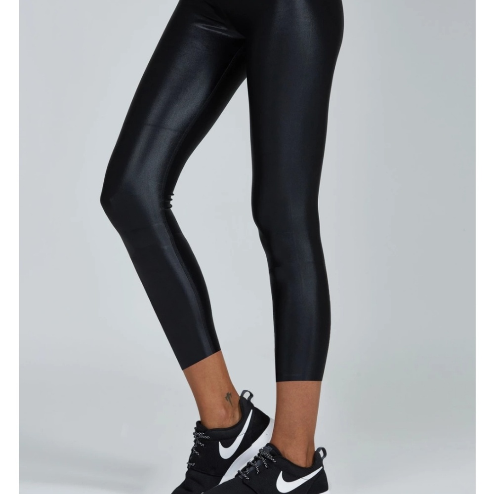 NWOT Noli Liquid 7/8 Leggings Black Gloss